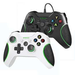 Controladores de juegos con cable Joysticks Gamepad con vibración de motor dual compatibles con Xbox Series X/S/Xbox One/Xbox One S/One X/PC con embalaje al por menor DHL/UPS