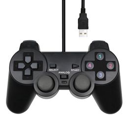 Wired USB PC Game Controller Gamepad voor WinXP / Win7 / 8/10 Joypad voor PC Windows Computer Laptop Zwart Game Joystick