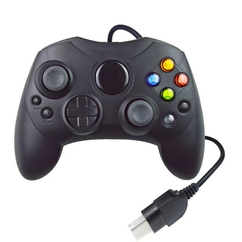 Wired Xbox Controller Gamepad Precise Thumb Gamepads Joystick Controllers för Microsoft X-Box Första generationskonsolen med Retail Box DHL