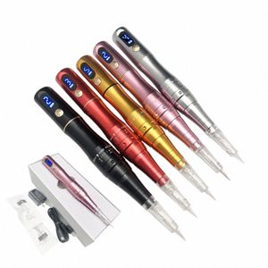 Wirel Elektrische Wenkbrauw Pen Permanente Make-Up Lijn Lippen Tattoo Schoonheid Machine Supply L8WC #
