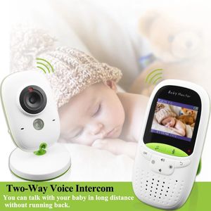 Draadloos 2.0 inch videokleur babymonitor beveiligingscamera baby nanny intercom nacht visie temperatuur monitoring