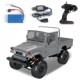 Draadloze 2.4G Afstandsbediening RC Auto Four-Drive Military Truck Climbing Off-Road Toy Car
