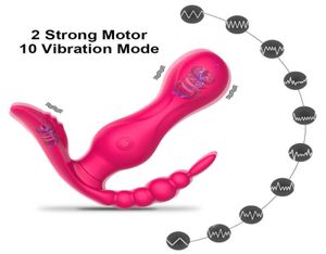 Sans fil 3 en 1 g Vibratrice télécommandée pour les femmes Stimulatrice clitorisée PALIBLE DESTES ÉROTIQUE POUR LES ADULTES Q06027066467
