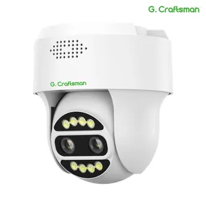 Draadloze 4G Mini PTZ Dome Camera 3.6mm 8mm Dual Lens Alarm Licht Bewegingsdetectie Mobiele Telefoon APP camhi Pro UZ