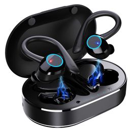 Draadloze 5.0-hoofdtelefoon Touch Control Sport Waterdichte Bluetooth-oortelefoon HiFi 9D Bass Stereo-oortelefoon Headset met microfoon HKD230828 HKD230828