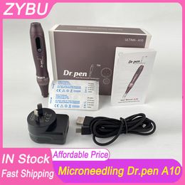 Inalámbrico A10 Dr.Pen Ultima Original Dr pen Derma Microneedle Pen Cartucho Aguja 5 velocidades Microneedling profesional Cuidado de la piel MTS Roller Dermapen Mesoterapia