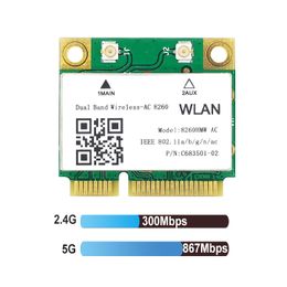 Wireless-AC 8260 8260HMW 8260AC MINI PCI-E 2,4G 5G Wi-Fi pour Intel 8260 802.11a / b / g / n / AC + Bluetooth 4.2 867Mbps Card réseau WiFi