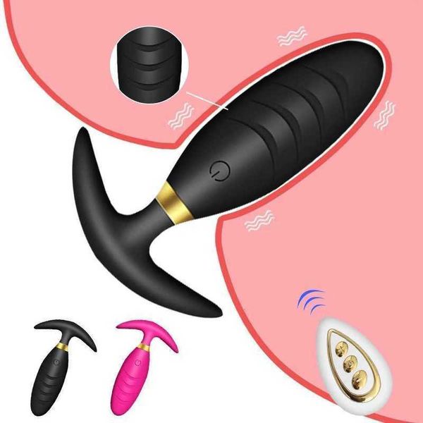 Vibromasseur Anal sans fil pour femmes et hommes, Plug Anal, masseur de Prostate, télécommande, produits intimes, gays pour adultes