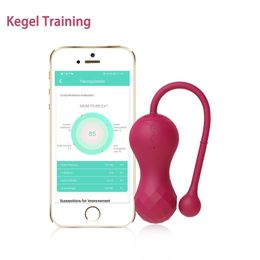 Contrôle d'applications sans fil KEGEL BOULLES Vibrateur vaginal Ben Wa Remote Control Trainer pour les femmes G-spot Sex Toys 240516