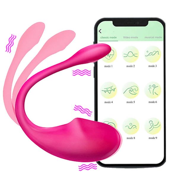 Aplicación inalámbrica Control remoto Vibrador para mujeres Vibrador G-Spot Vibrator de larga distancia Estimulador de clítoris Vibrante juguete sexy