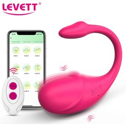Aplicación inalámbrica Vibrador de huevo remoto Deseable Bluetooth Kegel Bola vaginal Clitoris G Spot Dildo Vibrators Sex Toys para mujeres 240507