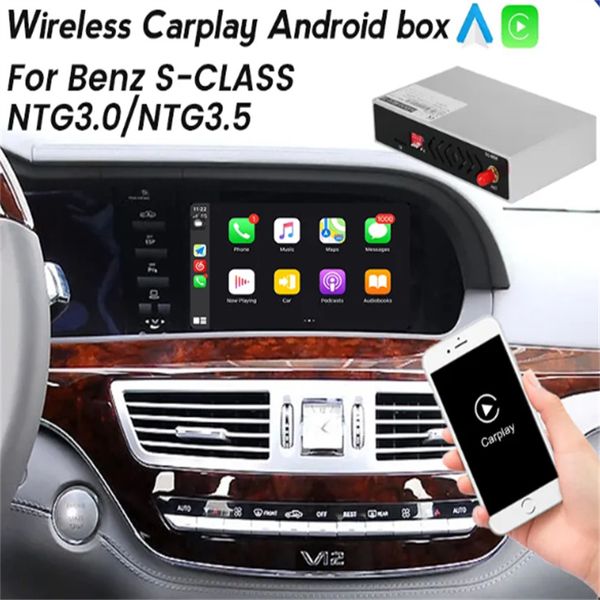 Inalámbrico -Apple Car-play para mer-edes be-nz S Class W221 2003 - 2014 NTG 3.0 3.5 Android Auto CarPlay BT Retrofit Accesorios