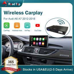 Interfaz inalámbrica Apple CarPlay Android Auto para Audi A6 A7 2012-2018 con funciones Mirror Link AirPlay Car Play