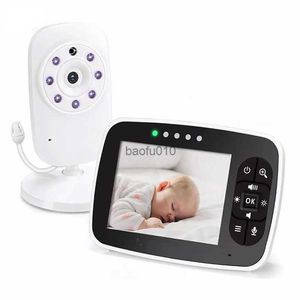 Draadloze babyfoon 3,5 inch LCD-scherm Nachtzichtcamera voor baby's Tweeweg audio Temperatuursensor ECO-modus Slaapliedjes