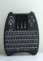 Clavier sans fil rétroéclairé Blacklight H9 Fly Air Mouse, télécommande multimédia, pavé tactile portable pour Android TV BOX4976769