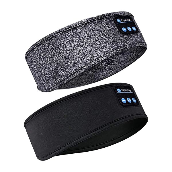 Écouteurs sans fil bluetooth 5.0, masque pour les yeux, lecteur de musique, bandeau de sport, casque de voyage, haut-parleurs intégrés