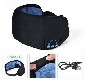 Écouteurs sans fil Bluetooth 50, masque de sommeil, bandeau de Sport, casque d'écoute souple pour écouter de la musique avec Mic2648895