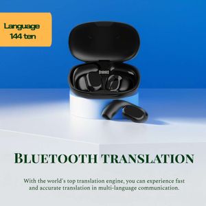 Casque sans fil Bluetooth à Conduction osseuse, suppression du bruit binaural, traduction multilingue