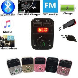 Draadloze Bluetooth Auto FM-zender AUX Modulator Autoset MP3-speler SD USB-oplader Auto-accessoires