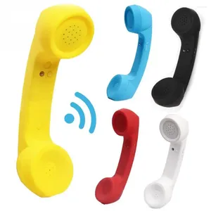 Draadloze Bluetooth-compatibele retro-ontvanger Antistraling Telefoonhoorn Externe microfooninterface Mobiele telefoon