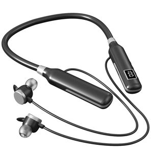 Écouteurs Bluetooth sans fil BT-7 Sport Necy Style Card Insertion Black Technology Digital Affichage Noise réduction du bruit Nouveau modèle