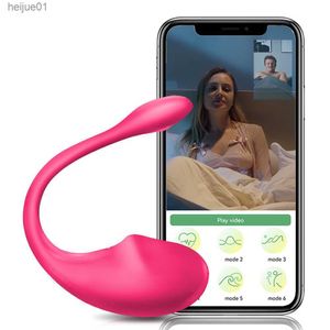 Draadloze Bluetooth G Spot Dildo Vibrator voor Vrouwen APP Afstandsbediening Dragen Vibrerende Ei Clit Vrouwelijke Vibrerende Slipje Sex speelgoed L230518