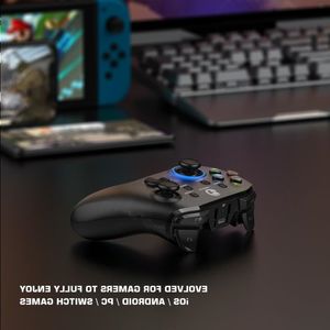 Livraison gratuite Contrôleur de jeu Bluetooth sans fil Manette de jeu mobile avec support de téléphone pour Nintendo Switch / Android / iPhone / PC Soaxu