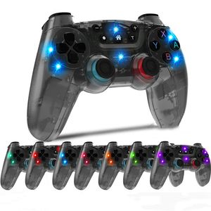 Wireless Bluetooth Gamepad Controller 7 Colors Luminescence Game Controllers Joystick voor Switch Console/Switch Pro/PS3/iOS Android -telefoon/PC DHL