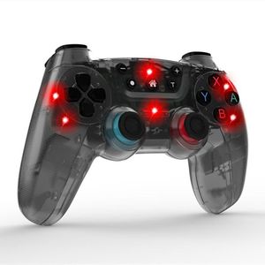 Contrôleur de manette de jeu Bluetooth sans fil 7 couleurs Contrôleurs de jeu de luminescence Joystick pour console Switch / Switch Pro / Ps3 / IOS Android Phone / PC DHL Fast