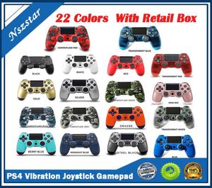 Wireless Bluetooth Gamepad Joystick Controller Game Console Accessoire USB Handle GamePad Geen logo voor PS4 PC -controller met Retail4578215