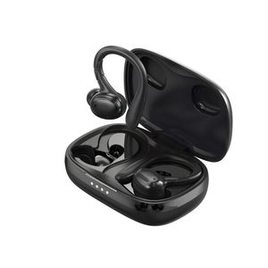 Casque Bluetooth sans fil IPX5 Étanche Bluetooth 5.3 Deux méthodes de port Réduction intelligente du bruit Affichage de la batterie Durable, confortable et tactile