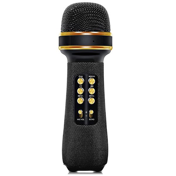 Microphone de karaoké sans fil Bluetooth, 7 en 1, microphone de karaoké portable, haut-parleur, fête à la maison pour tous les smartphones