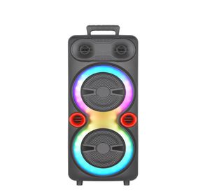 Altavoz de baile cuadrado inalámbrico Bluetooth LED portátil de 8 pulgadas con micrófono altavoz para exteriores altavoz 6236804