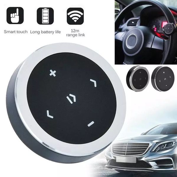 Télécommande sans fil Bluetooth avec bouton multimédia, pour téléphone IOS et Android, voiture, moto, vélo, volant, commande de lecture de musique