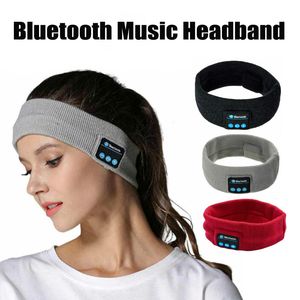 Draadloze Bluetooth Muziek Hoofdband Magic Oortelefoon Mic Hat Man Vrouwen Handsfree Muziek Sport Telefoongesprek Beantwoord Orenvrije hoofddeksels