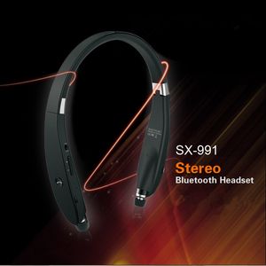 Draadloze Bluetooth-nekband SX-991 V5.0 Sport Stereo SX991 oortelefoonhoofdtelefoon met MICROFOON Bas voor iPhone Samsung LG Android Huawei xiaomi