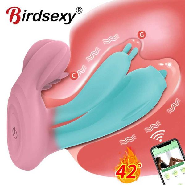 Inalámbrico Bluetooth Control remoto APLICACIÓN Consolador Wearable Bragas vaginales Conejo Vibradores Mujeres adultas Clítoris Masturbadores Juguete sexual 231012