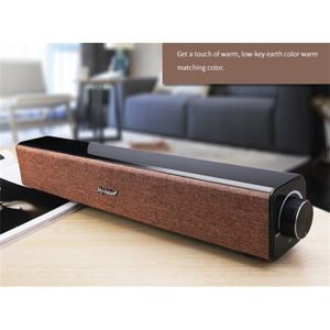 Haut-parleur Bluetooth sans fil 20W Boombox barre de son caisson de basses tv haut-parleurs d'étagère portables haut-parleur colonne Aux ordinateur