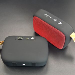 Haut-parleur Bluetooth sans fil, carré en tissu, carte disque U, cyclisme en plein air, portable, petit audio, cadeau, vente en gros