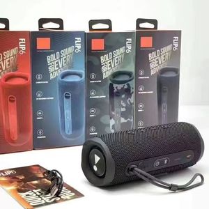 Haut-parleur Bluetooth sans fil FLIP 6 Mini haut-parleurs portables IPX7 Haut-parleurs portables étanches FLIP6 Piste de musique basse stéréo extérieure indépendante 4 couleurs avec boîte