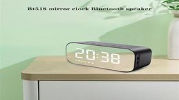 Altavoz inalámbrico Bluetooth Radio FM Caja de sonido Reloj despertador de escritorio Subwoofer Reproductor de música Tarjeta TF Altavoz de graves Boom Wholea44a122795530