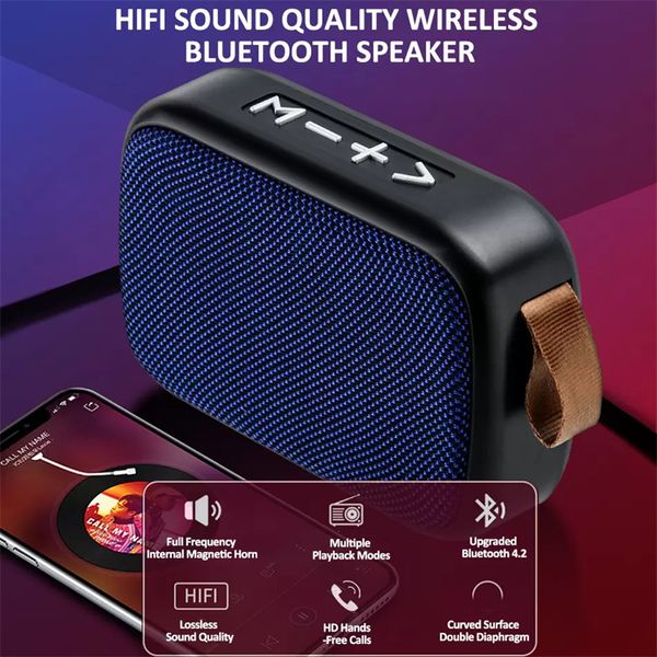 Haut-parleur Bluetooth sans fil Qualit￩ sonore Bluetooth 4.2 avec carte FM TF Tableable Portable PRO G2