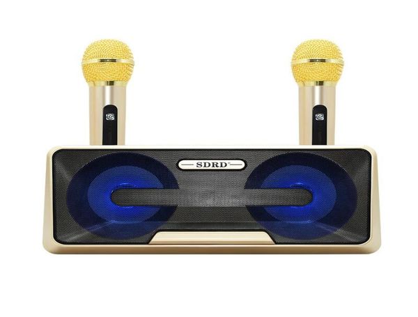 Altavoz inalámbrico Bluetooth Micrófono SD301 Familia KTV Teléfono móvil Micrófono de karaoke Micrófono dual TF USB soporte 3213019