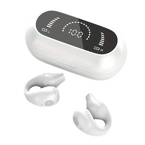 Auriculares Bluetooth inalámbricos de conducción ósea Auriculares con Control táctil: Aislamiento de Sonido, Control de Llamadas, Parte Posterior Abierta, Tema de Serie de TV, Ideal para Hacer Ejercicio