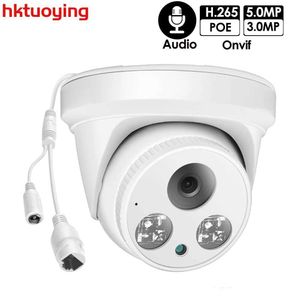 Draadloze camerakits HKTUOYING 3MP 5MP POE IP CAMERA H.265 Dome CCTV ipcamera gezichtsdetectie Onvif voor NVR -systeem binnensecurity surveillance J240518