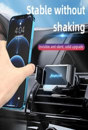 Wireless Car Charger Holder 10W Snel oplaad Autoclamping Autoclamping Air Vent Carphone Holder Mount compatibel met iPhone 12 Pro Max12 P2294589