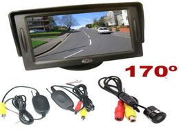 Draadloze auto-achteruitrijcamera HD achteruitrijcamera Parkeercamera 170 ° 43quot LCD TFT-schermmonitor3154677