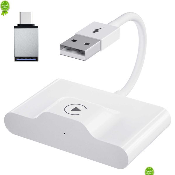 Adaptateur Carplay sans fil pour téléphone Android 5Ghz Wifi Dongle de voiture Plug Play mise à jour en ligne livraison directe Dhnjr