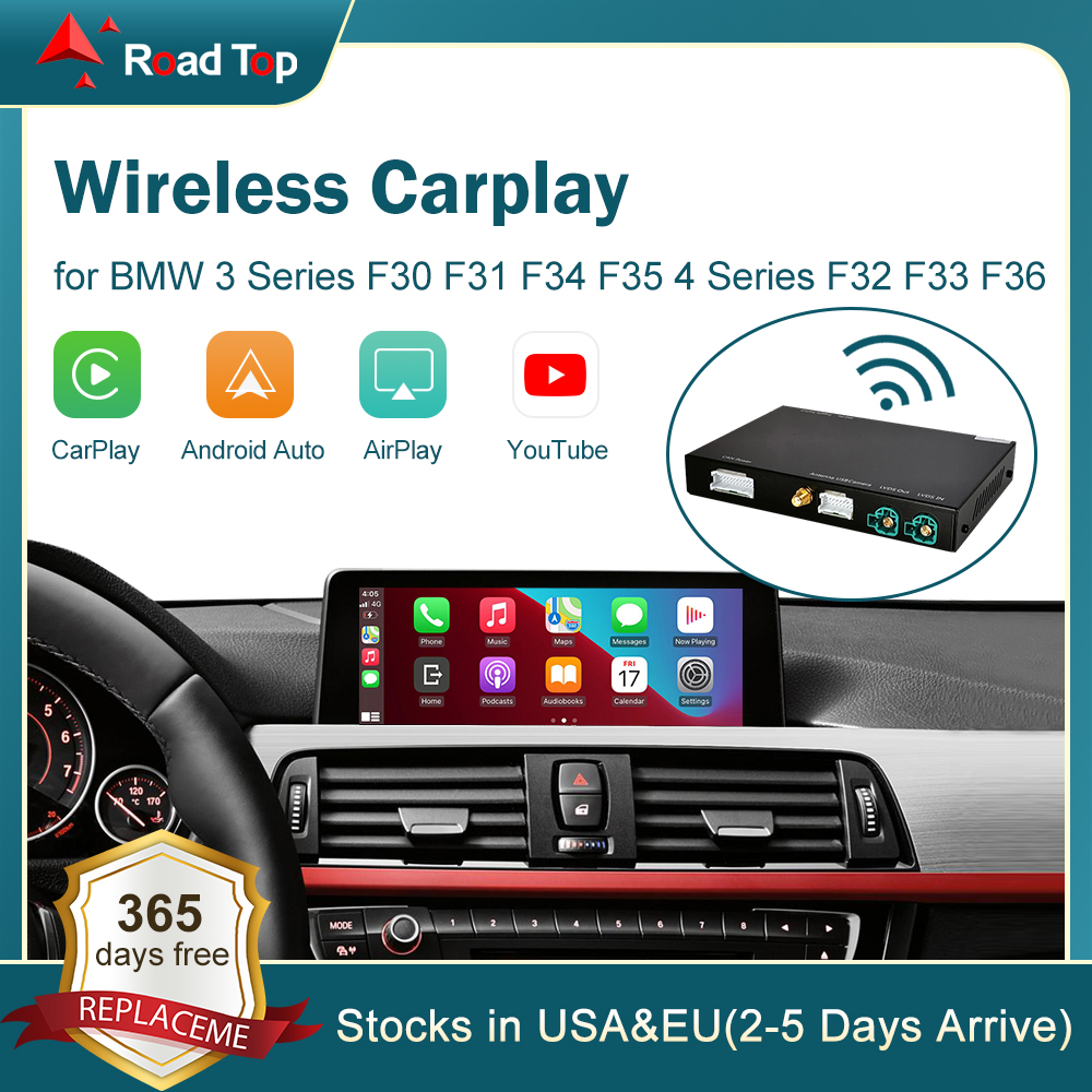 Wireless CarPlay für BMW 3 4 SERE F30 F31 F32 F33 F34 F35 F36 2011-2020 mit Android Mirror Link Airplay Car Play-Funktion