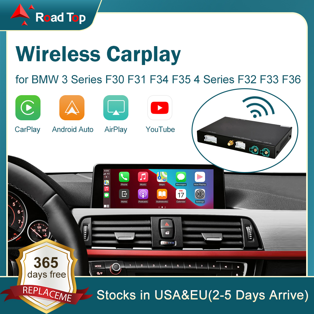 Wireless CarPlay for BMW 3 4 Series F30 F31 F32 F33 F34 F35 F36 2011-2020 with Android Mirror Link AirPlay Car Play Function